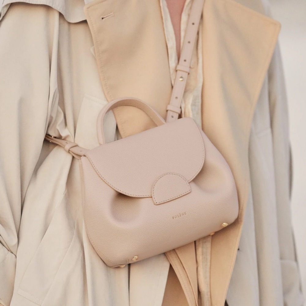 Polene Numero Un Nano Bag - Textured Nude